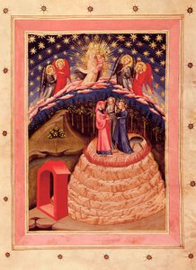 Die Göttliche Komödie von Dante Alighieri (1265-1321): Darstellung der Herrlichkeit, aus einem Manuskript des 14. Jahrhunderts (Miniatur) von Unknown artist