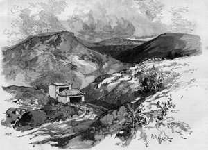 Das Tor von China an der Grenze zu Tonkin. Gravur in „Die illustrierte Welt“ 1885