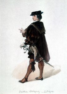 Die Meistersinger von Nürnberg, Oper von Richard Wagner: Kostüm von Walther von Stolzing für die erste Aufführung. Wagner-Museum Bayreuth.