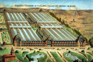 Der Palais du Champ de Mars auf der Weltausstellung in Paris 1878