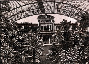 Der Palmengarten in Frankfurt, Deutschland in „Die Welt illustriert 168 Ansichten“ von Unknown artist