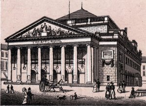 Das Königliche Theater in Brüssel, Belgien in „Die Welt illustriert 168 Ansichten“ ohne Datum (spätes 19. Jahrhundert) von Unknown artist