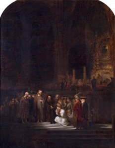 Die Ehebrecherin (nach Rembrandt)