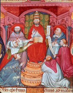 Der Gegenpapst Clemens VII. (Robert von Genf) verkündet seine Gesetze von Unknown artist