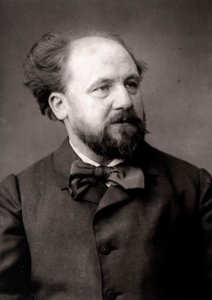 Der Künstler Jean-Joseph Weerts porträtiert anlässlich des Salons von Paris 1883