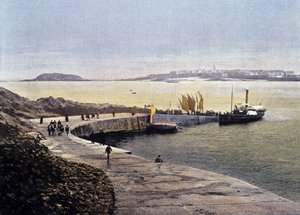 Die Bucht von Saint-Malo von Dinard - in „Frankreich. Aquarelle Reiseerinnerungen“, 19. Jahrhundert von Unknown artist