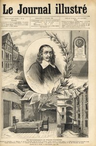 Das zweihundertjährige Jubiläum von Pierre Corneille - Le bicentenaire de Pierre Corneille - Gravur in „Le journal illustré“ von 1884