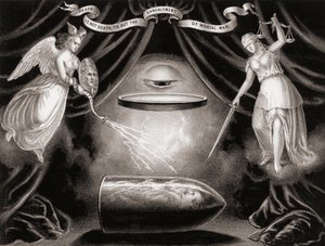 Die Kugel, die Lincoln tötete (Gravur) von Unknown artist