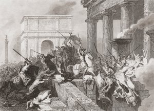 Das Kommen der Vandalen nach Spanien von Unknown artist