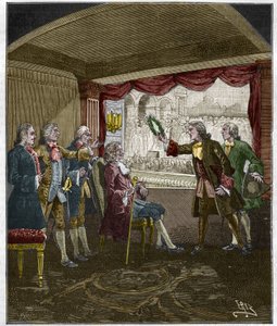Die Krönung von Voltaire (François-Marie Arouet)