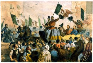 Der Einzug von Giuseppe Garibaldi in Neapel am 7. Oktober