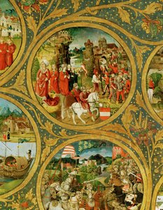 Der Stammbaum der Babenberger Markgrafen und Herzöge, erste Herrscher von "Ostarrichi"