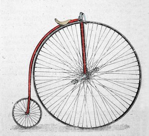 Das große Fahrrad, oder Grand Bi (Grand-Bi), wurde zwischen 1865 und 1870 erfunden