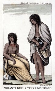 Die Bewohner von Feuerland (Chile)