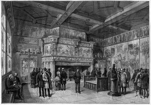 Der neue Raum des Musée de Cluny in Paris im Jahr 1883