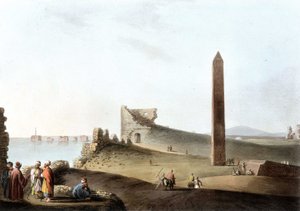 Die Obelisken von Alexandria, genannt Kleopatras Nadeln - in „Ansichten von Ägypten“