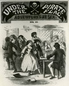 Die Piraten beim Feiern werden vom Geist von Gibbs erschreckt, Charles Gibbs, der Pirat von Rhode Island von Unknown artist