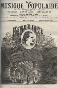 Das Gefängnis von Johannes dem Täufer - Dekor des 3. Aktes von „Herodiade“, Oper in vier Akten und sieben Bildern von Jules Massenet, nach einem Libretto von Paul Milliet und Henri Gremont - Gravur in „La musique populaire“ illustriertes Wochenblatt - 1882 von Unknown artist