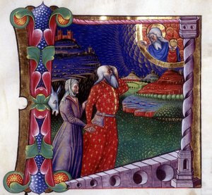 Das Opfer Noahs. Antiphonar des 15. Jahrhunderts. Biblioteca de Lodi von Unknown artist