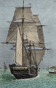Das Schiff „Beagle“ (Expedition, an der Darwin als Naturforscher teilnahm)