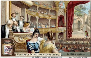 Das Theater im 19. Jahrhundert von Unknown artist