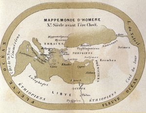 Die Weltkarte von Homer. 9. Jahrhundert v. Chr.
