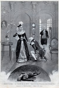 Theater illustriert - „Le collier de la Reine“ (Affäre) Drama von Pierre Decourcelle nach Alexandre Dumas père - „Le collier de la Reine“ Stück in 5 Akten und 13 Bildern, Paris, 31. Januar 1895, Théâtre de la Porte-Saint-Martin