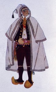 Traditionelles Hirtenkostüm von Labassere, Béarn