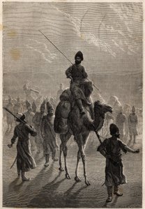 Türkische Gefangene, die nach Teheran gebracht werden, um ihre Feindschaft zu handeln oder gegen andere Gefangene auszutauschen von Unknown artist