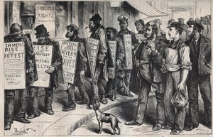 USA: Protest im Namen der Liga gegen Alkoholmissbrauch (1875) von Unknown artist