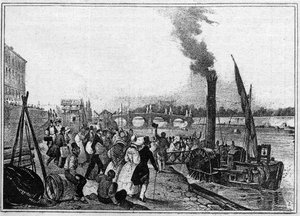 Die Reise von Saint Cloud mit dem Dampfschiff von Unknown artist