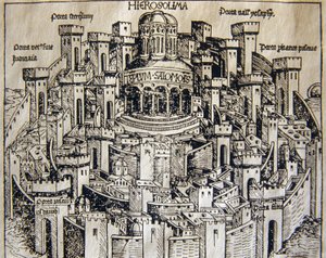 Ansicht von Jerusalem im Mittelalter von Unknown artist