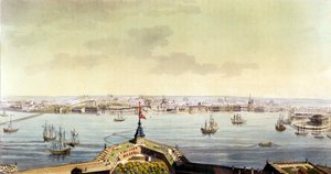 Ansicht von Sankt Petersburg - in Das alte und moderne Kostüm von J. Ferrario, hrsg. Mailand