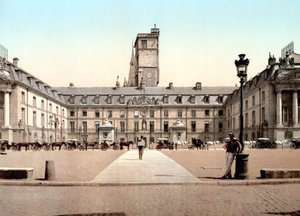 Ansicht des Rathauses in Dijon. Photochrom um 1890 von Unknown artist