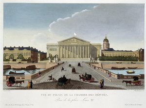 Ansicht des Palais de la Chambre des Députés