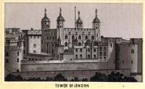 Ansicht des Tower of London, ehemalige Gefängnis, England
