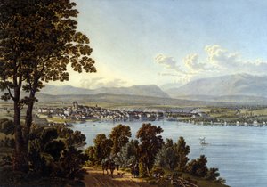Ansicht der Stadt Genf in der Schweiz von Unknown artist