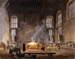 Ansicht der Küchen von Christ Church, Universität Oxford. 1850 von Unknown artist