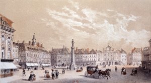 Ansicht des großen Platzes der Stadt Lille von Unknown artist