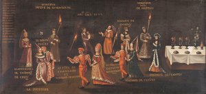 Das Gelübde des Fasans (Philipp der Gute und Isabella beim Fest des Fasans in Lille 1454), um 1500-1599