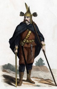 Krieger, Bronzezeit - in „Les Costumes civil et militaires des Français à travers les siècles Paris F. Roy 1882“ von Unknown artist