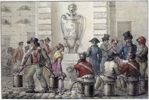 Wasserträger an der Quelle