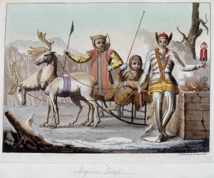 Zauberer Yakut, Sibirien. In „Das alte und moderne Kostüm“