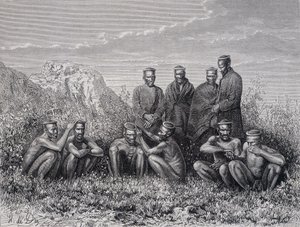 Zulu Cafres (Ring-Kop Stamm) von Unknown artist
