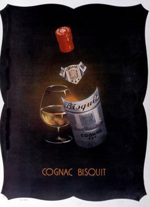 Werbeplakat für Cognac Bisquit. 1932