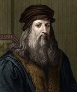 Porträt von Leonardo da Vinci (1452-1519), italienischer Maler.