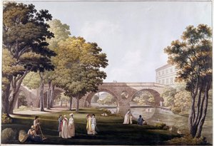 Der Schlosspark der Stadt Weimar (Deutschland)