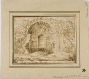 Tempel des Riesen in Cumae von Unknown Italian