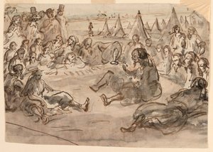 Zouaven im Lager von St. Maur, 1859 von Unknown artistUnknown artist