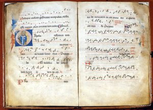 Missale des Ambrosianischen Ritus aus dem 14. Jahrhundert. Archiv des Kapitels von St. Ambrosius, Mailand